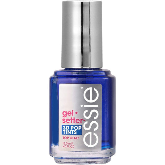 Essie Gel-setter 3D Gel Effect Tinted Top Coat - 10 Birds Eye Blue 13.5ml