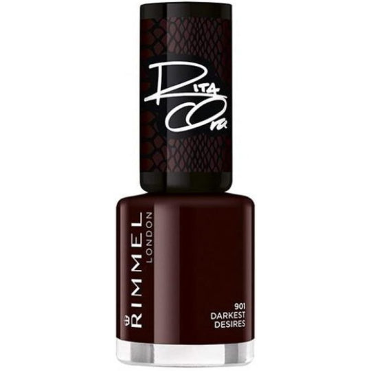 Rimmel London 60 Seconds Super Shine Nail Polish 901 Darkest Desires 8 Ml
