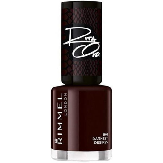Rimmel London 60 Seconds Super Shine Nail Polish 901 Darkest Desires 8 Ml