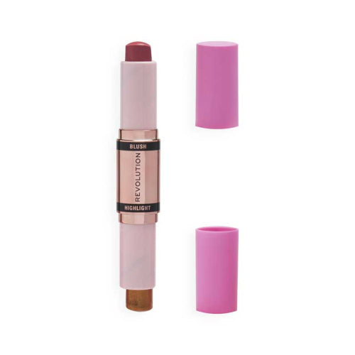 Makeup Revolution Blush & Highlight Stick Flushing Pink