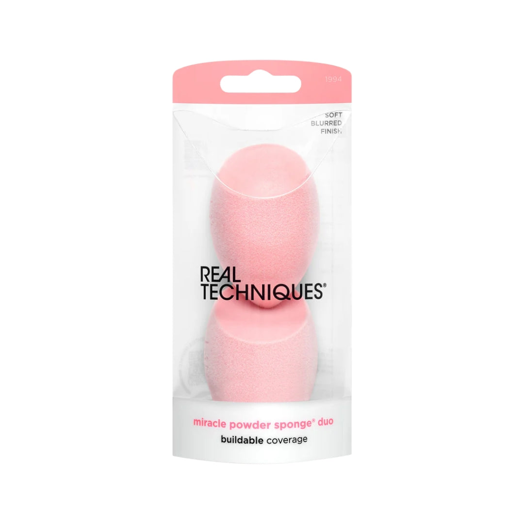 Real Techniques New Foam Technology Miracle Powder Sponge 2-pack