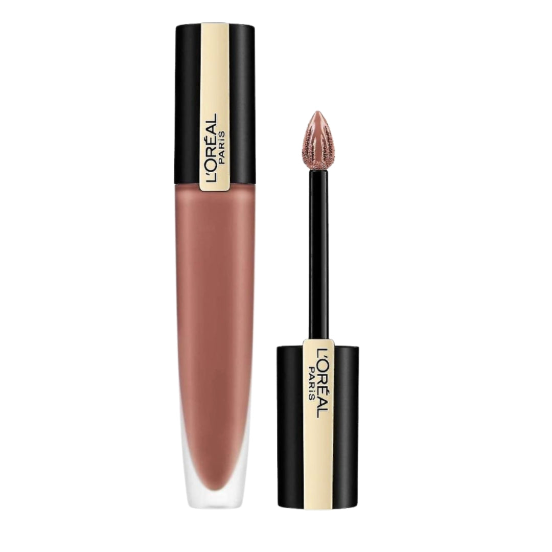 L'Oreal Paris Rouge Signature Metallic Liquid Lipstick 201 Stupefy