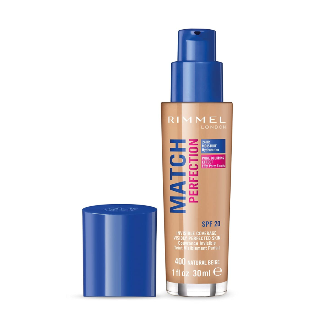 Rimmel London Match Perfection Foundation 400 Natural Beige 30ml