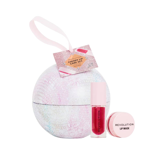 Revolution Beauty Cherry Lip Oil Gift Set with Cherry Gloss Oil