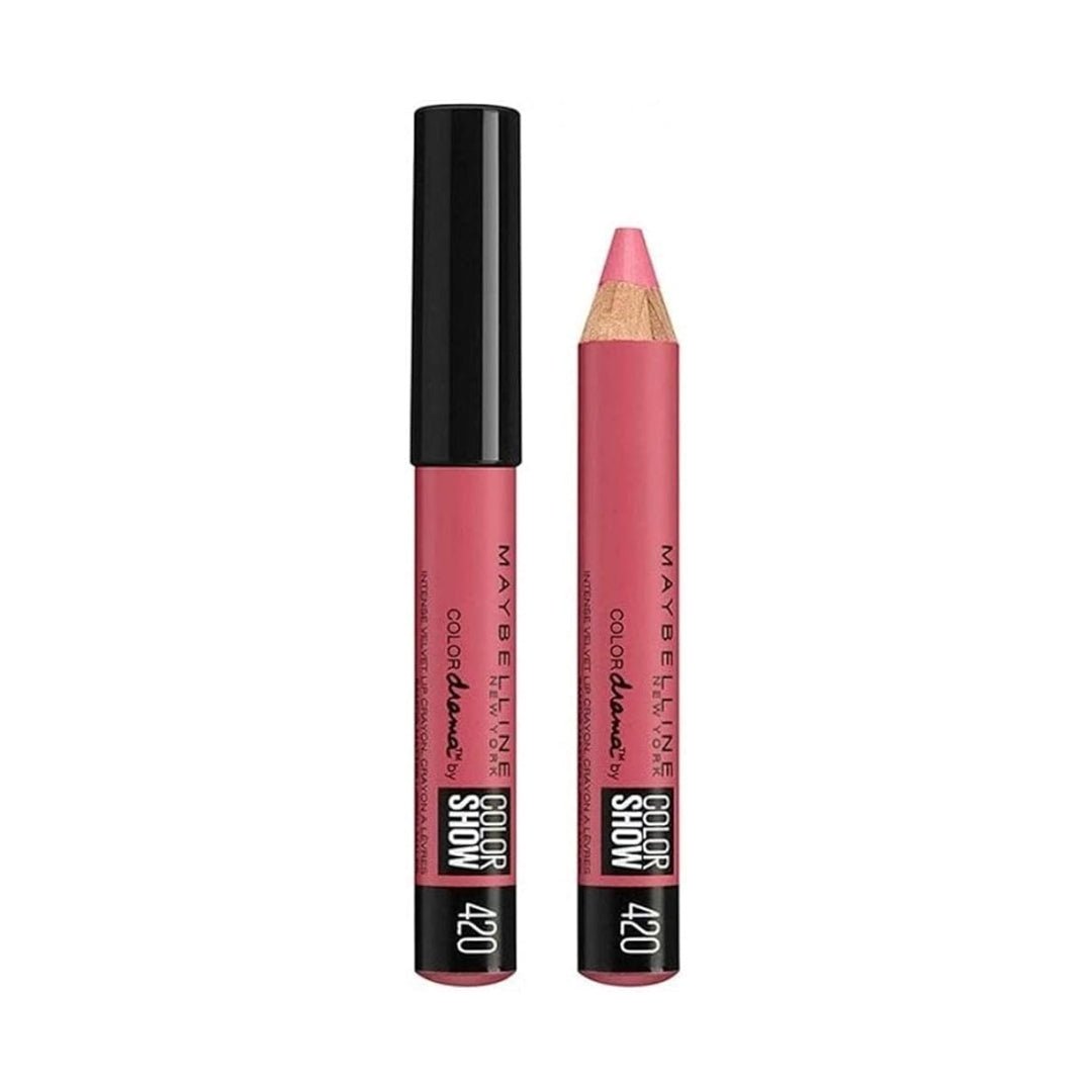 Maybelline ColorDrama Velvet Matte Lipstick Pencil 420 In With Coral