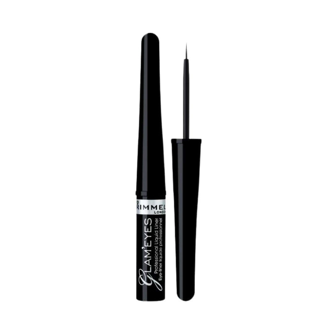 Rimmel London Glam'eyes Professional Liquid Liner Black Glamour 3.5ml - Makeup lagersalg