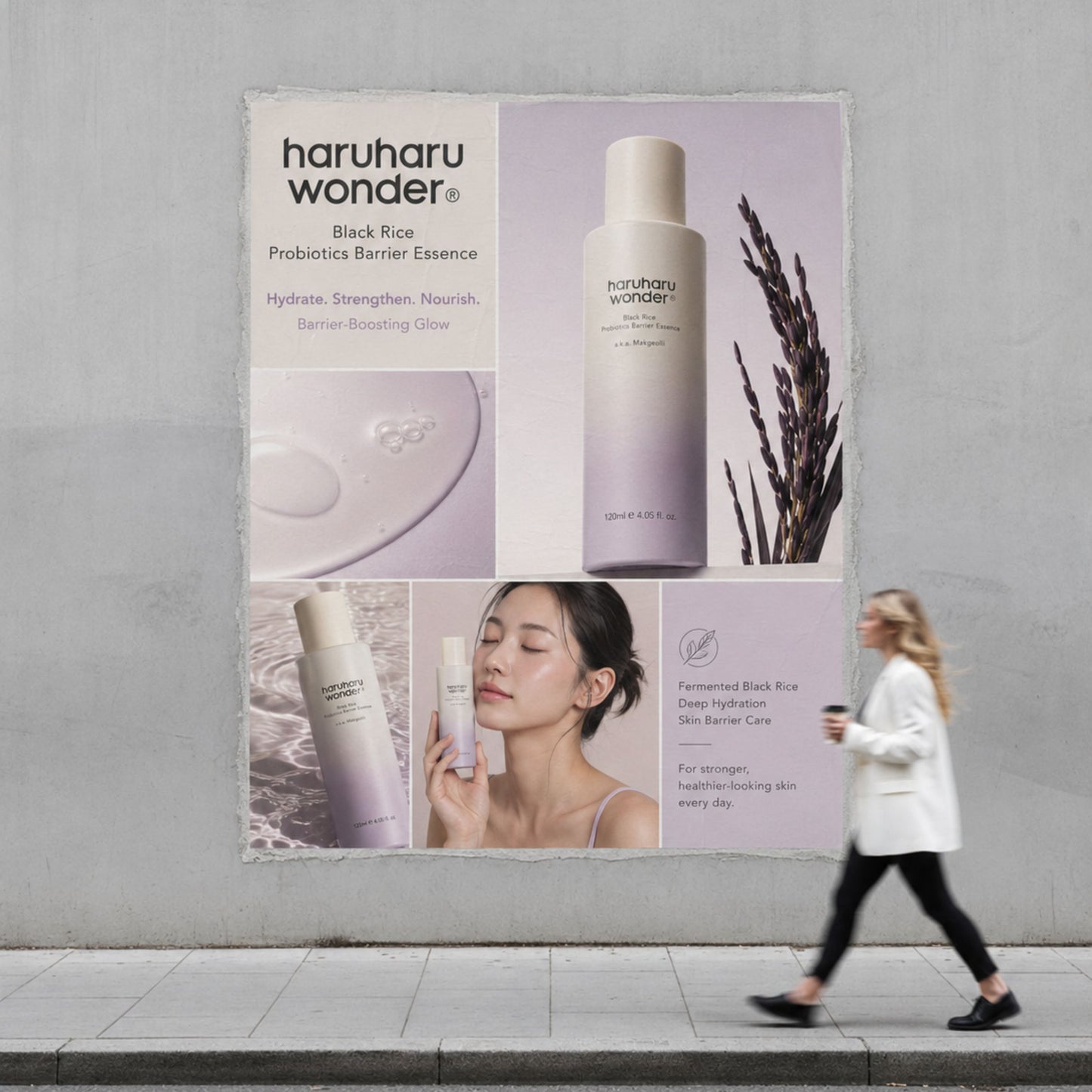 Haruharu Wonder Black Rice Probiotics Barrier Essence