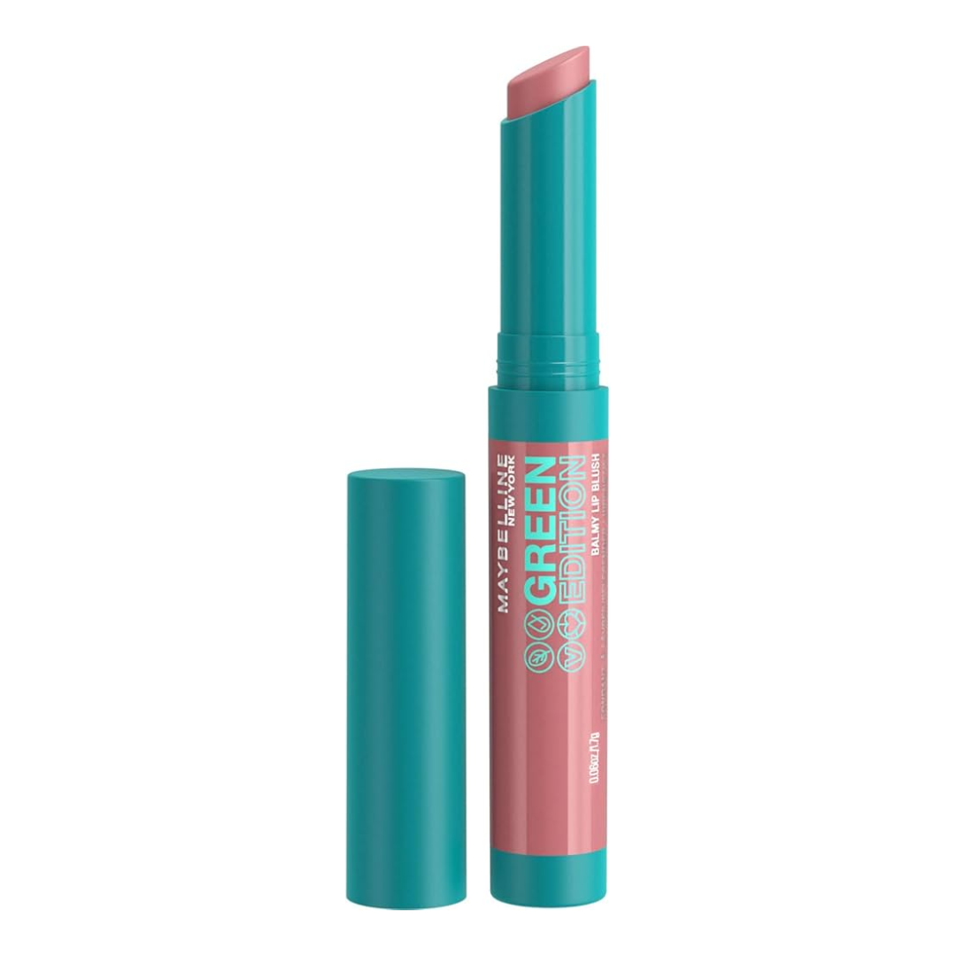 Maybelline Green Edition Balmy Lip Blush Lipstick Organic Vegan 007 Moonlight 1.7g