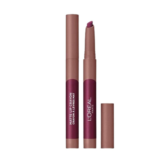 L'Oreal Paris Infallible Very Matte Lip Crayon Lipstick 107 Sizzling Sugar - Makeup lagersalg