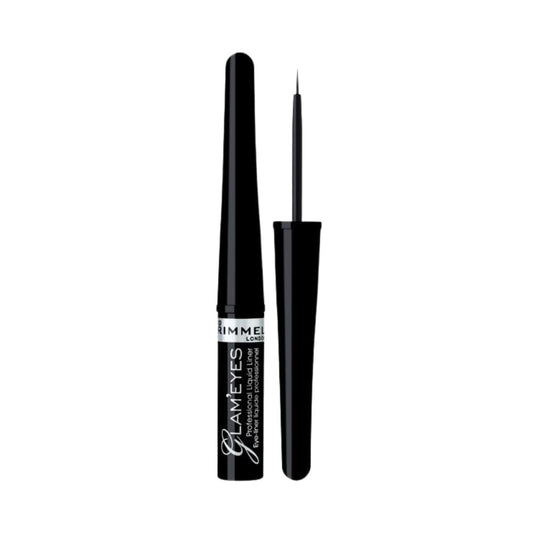 Rimmel London Glam'eyes Professional Liquid Liner Black Glamour 3.5ml - Makeup lagersalg